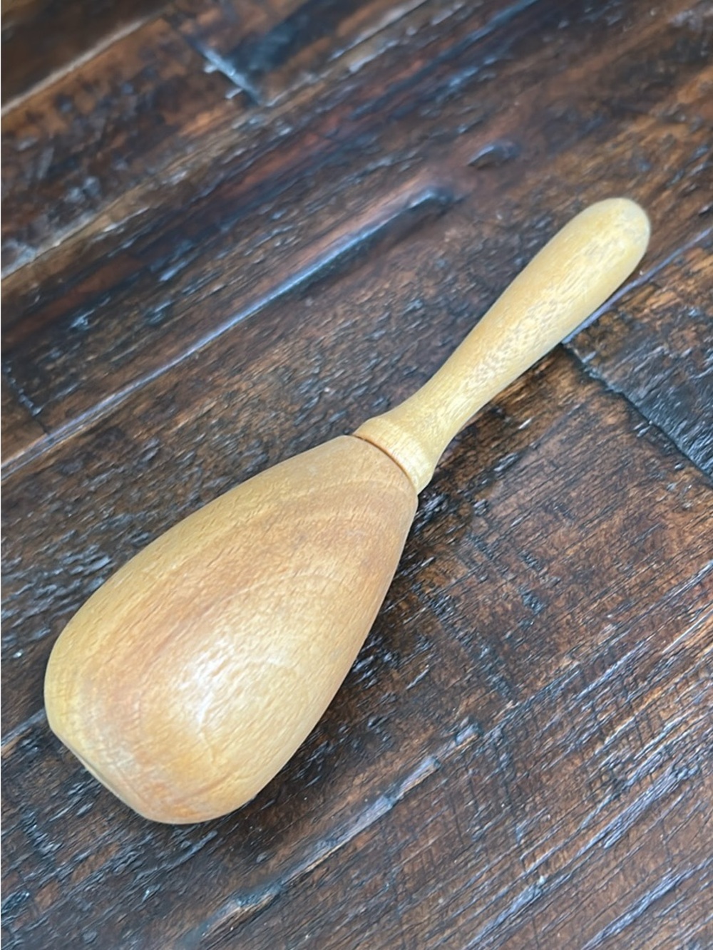 vintage wooden darning egg